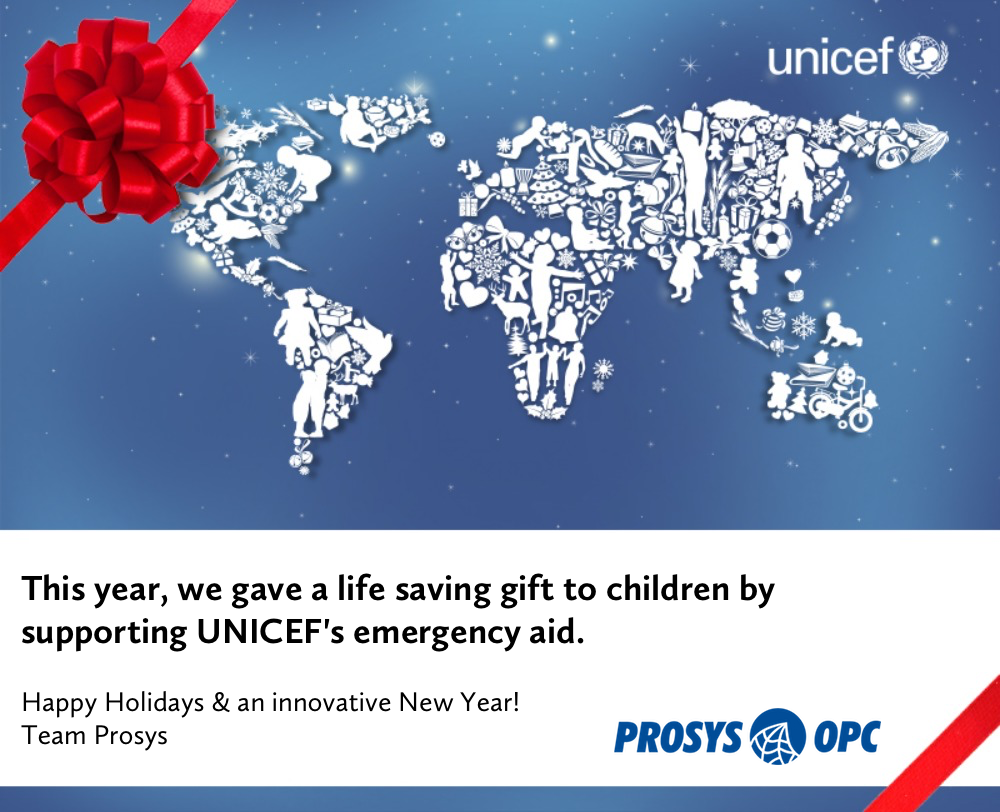 Prosys help to the children of the world.