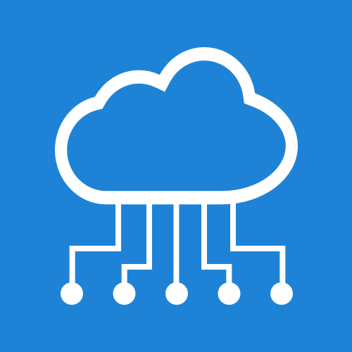 PubSub icon, cloud and network lines