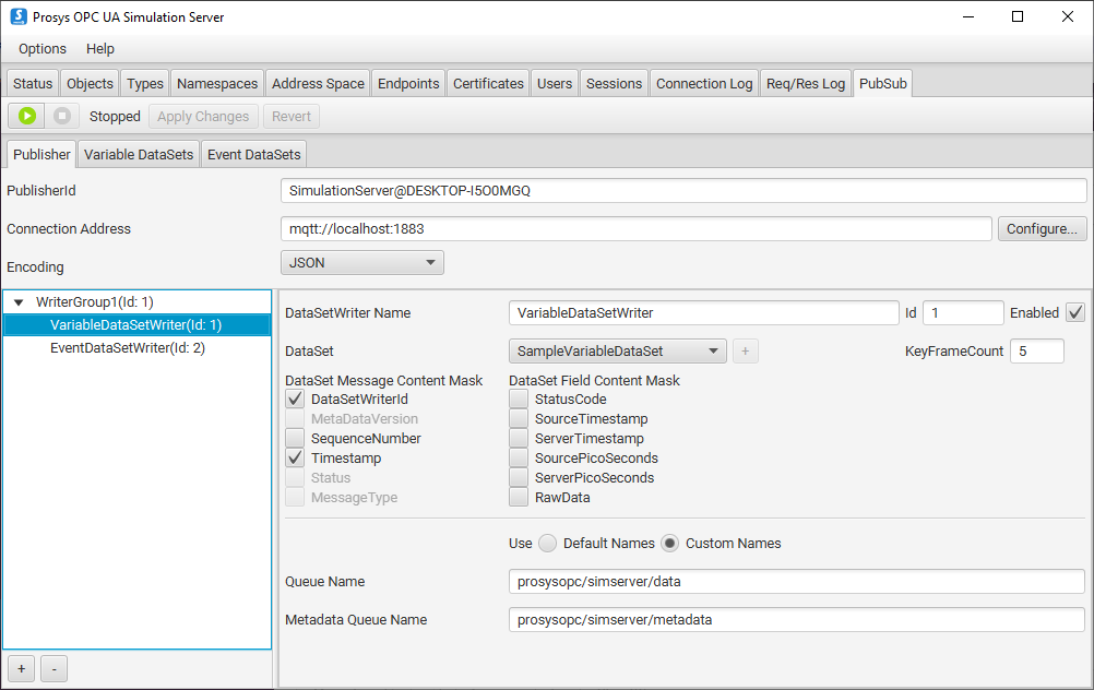 Prosys Opc Ua Simulation Server Prosys Opc 6702